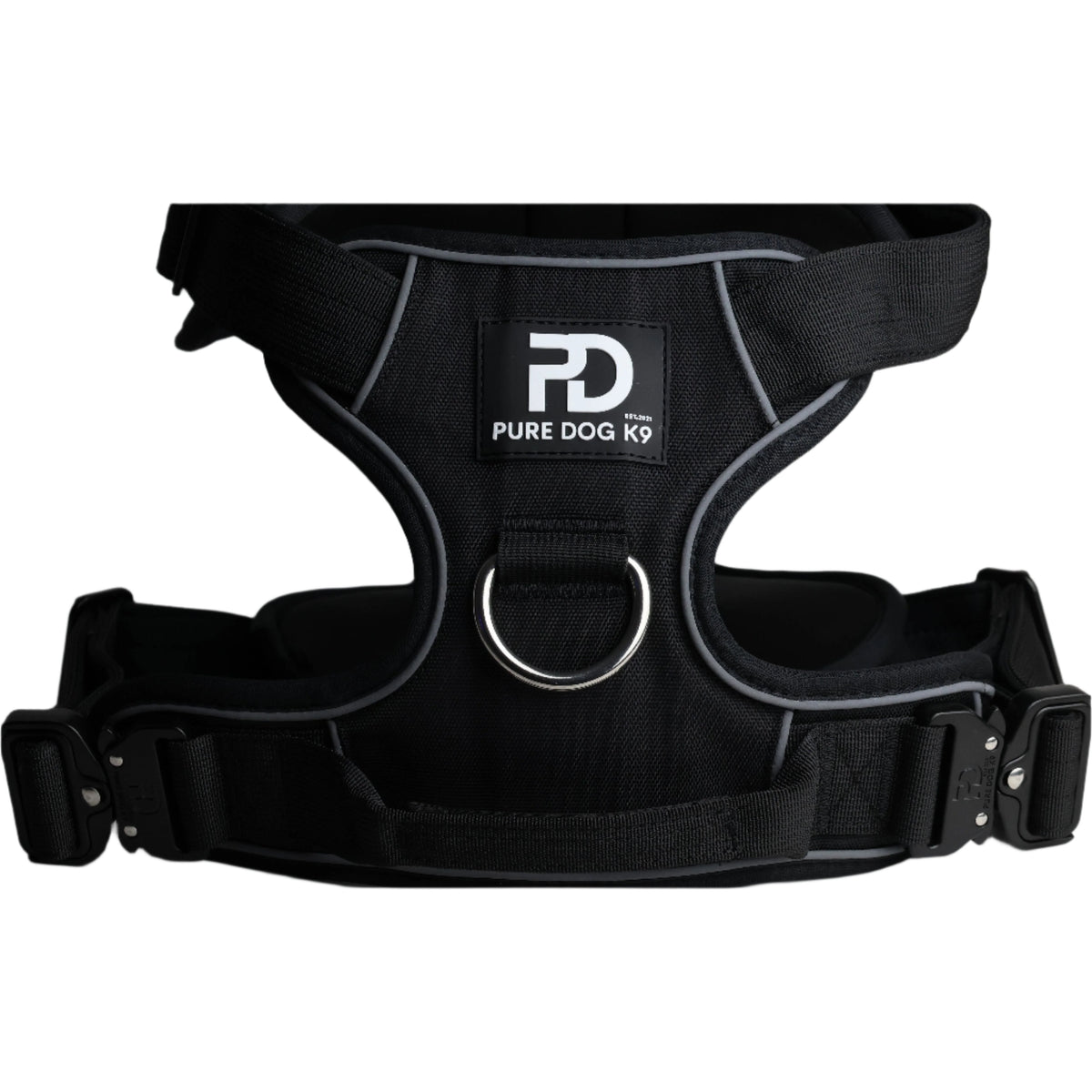 Black Padded Comfort Dog Harness