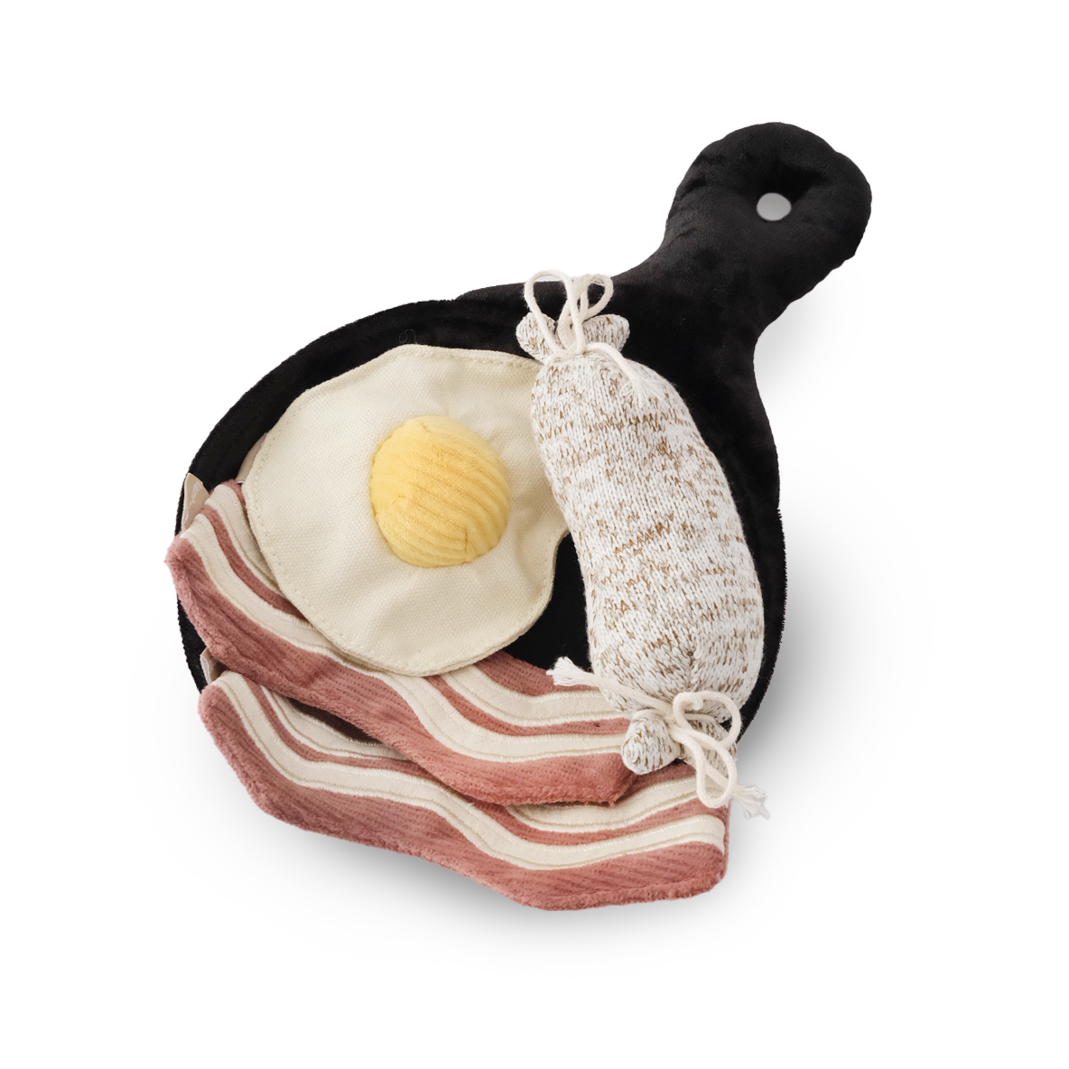 Interactive Breakfast Snuffle & Squeaky Dog Toy