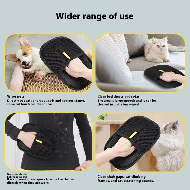 Pet Hair Remover & Grooming Mitt for Dogs, Cats & Rabbits