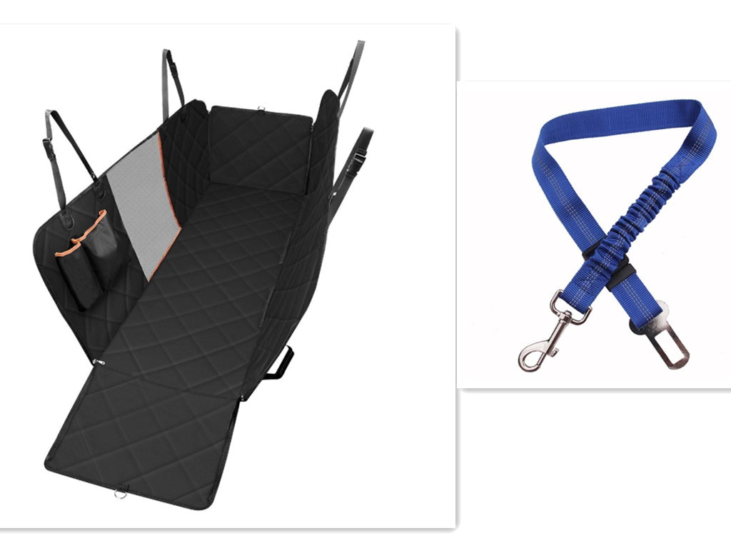 Waterproof Dog Car Seat Hammock with Mesh Window