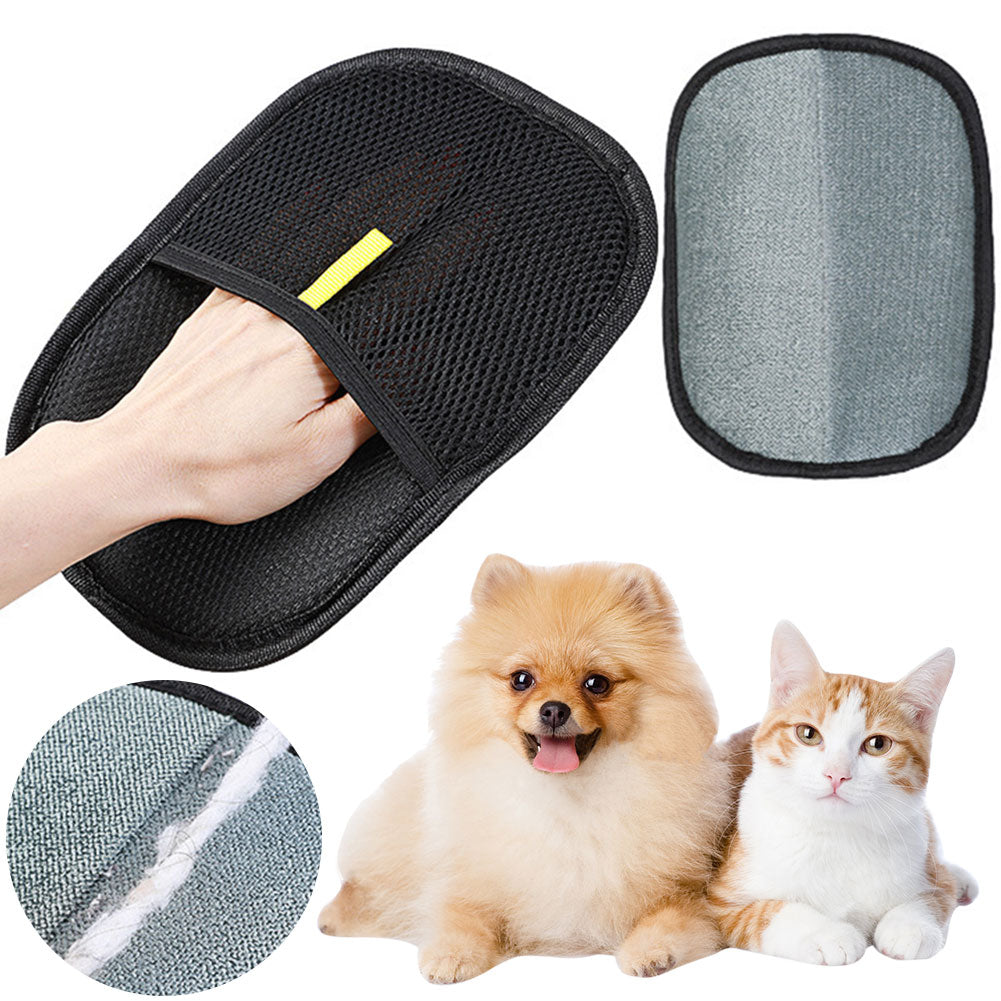 Pet Hair Remover & Grooming Mitt for Dogs, Cats & Rabbits