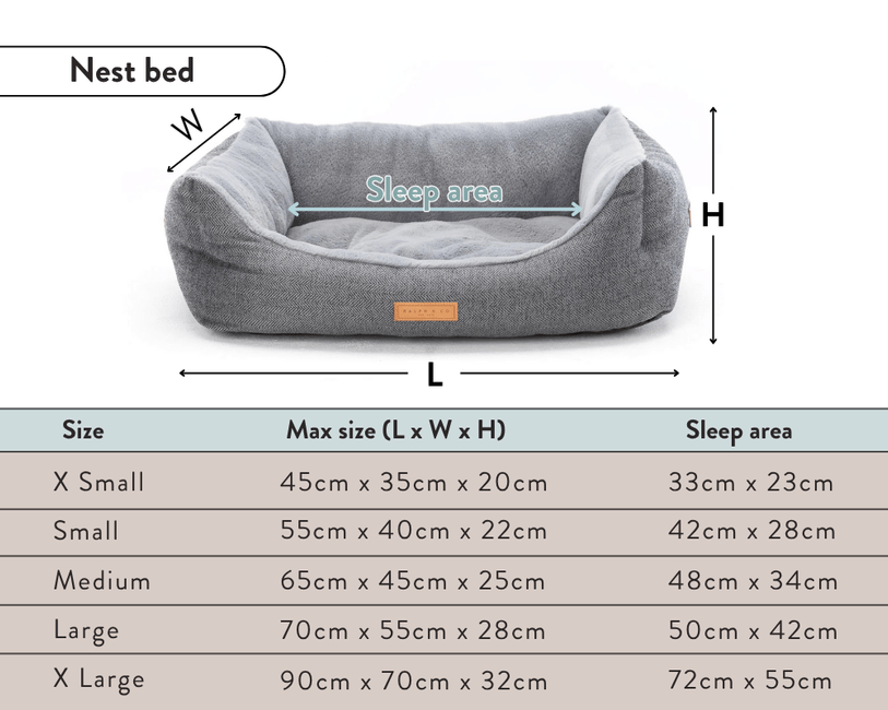 The Balmoral Luxury Herringbone Bolster Dog Bed